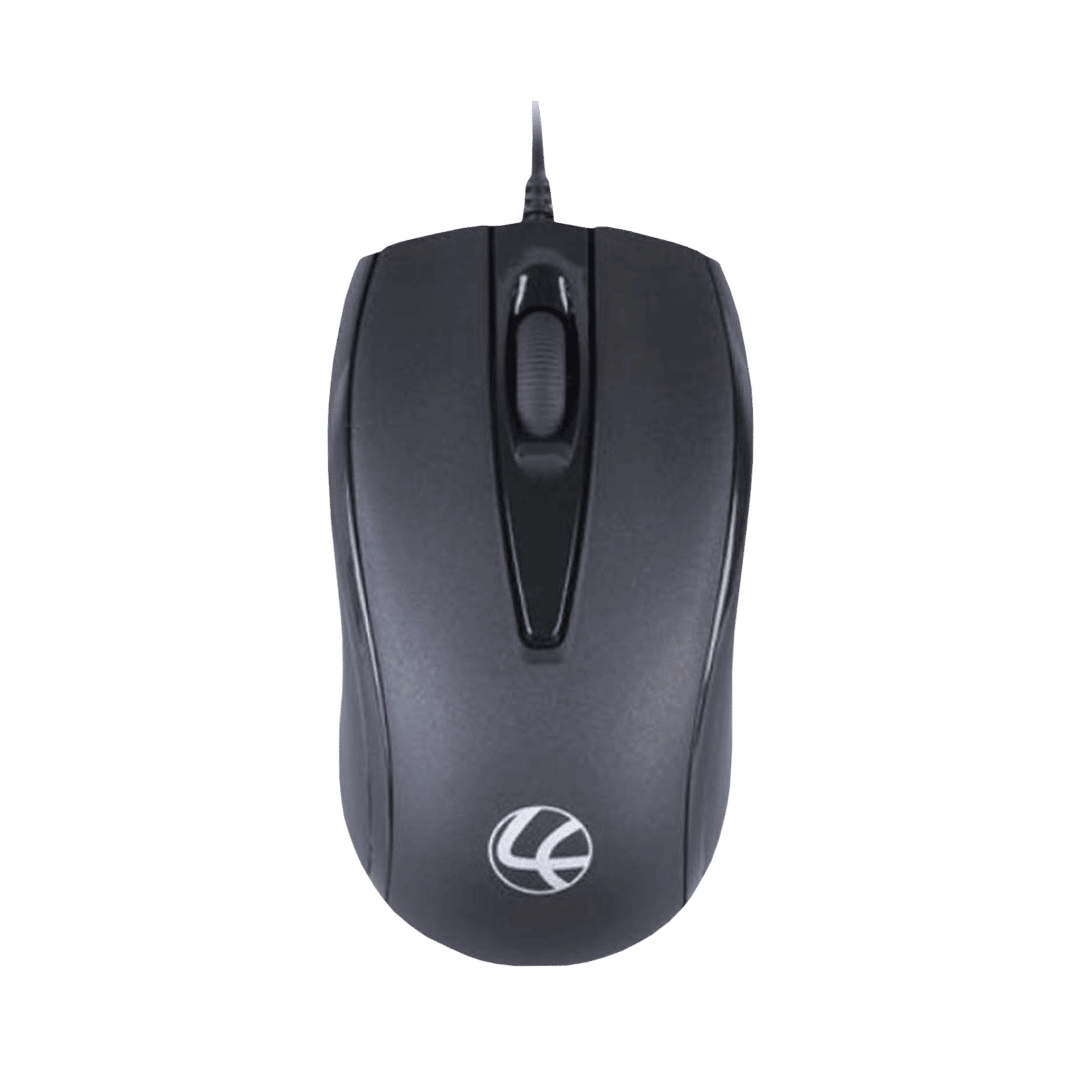 LAPCARE L-70 Plus Wired Optical Mouse (1200 DPI, Ambidextrous Design, Black)
