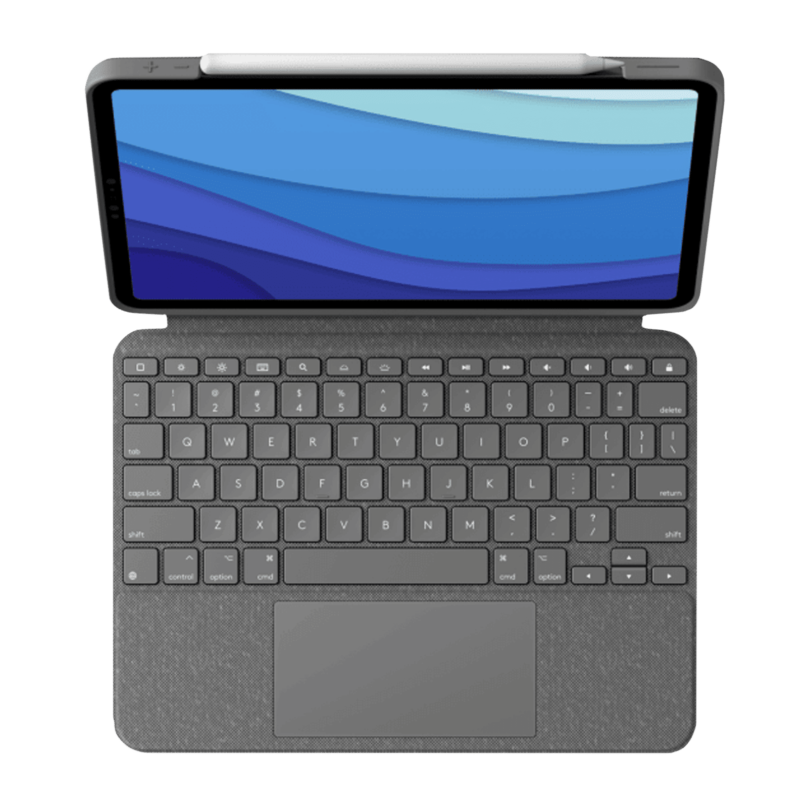 logitech Combo Touch Bluetooth Detachable Keyboard for Apple iPad Pro 11 Inch (1st, 2nd, 3rd & 4th Gen) with Touchpad (Adjustable Kickstand, Oxford Grey)