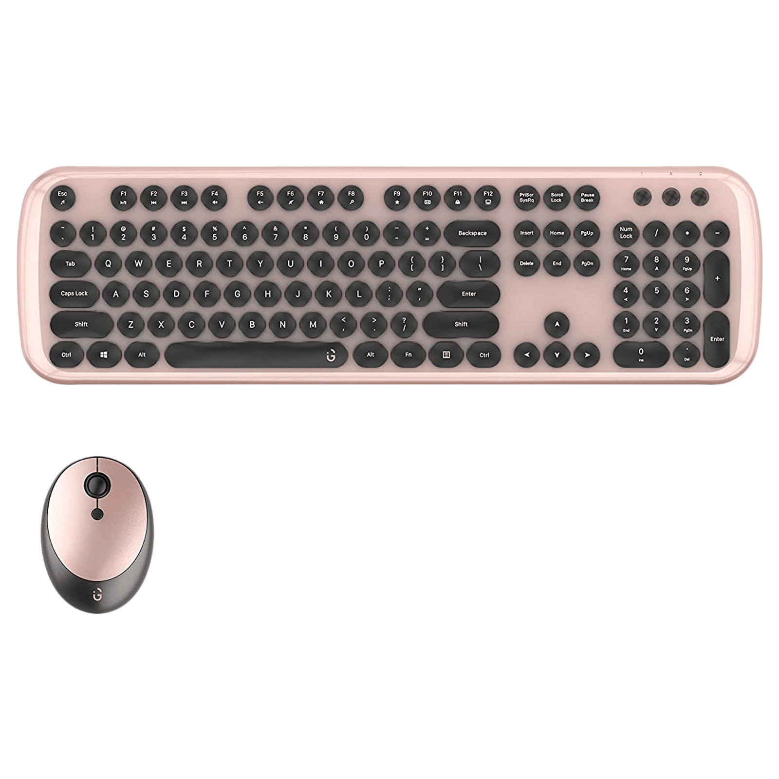 iGear KeyBee Pro Limited Edition Wireless Keyboard & Mouse Combo (104 Keys, 1600 DPI Adjustable, Plug & Play, Black)