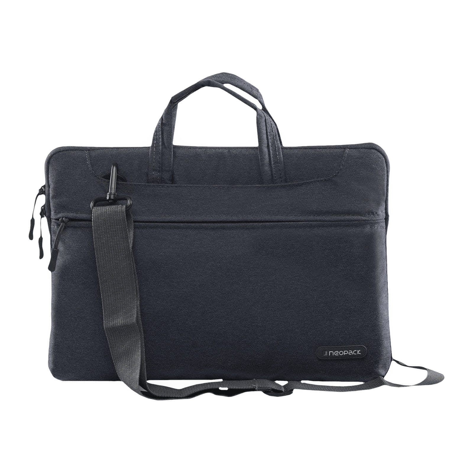 neopack Svelte Nylon, Fabric Laptop Sling Bag for 13.3 & 14.2 Inch Laptop (Lightweight, Navy Blue)