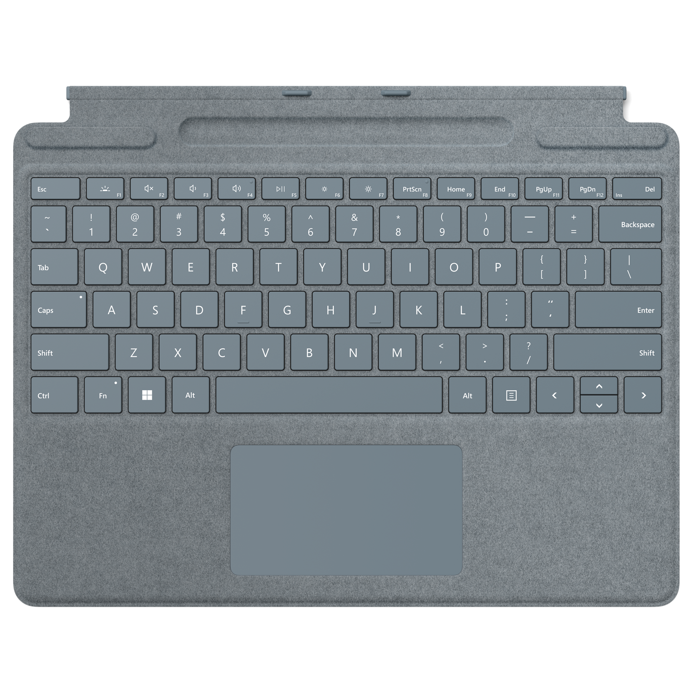 Microsoft Surface Pro Wi-Fi Signature Keyboard for Surface Pro 8 & Pro X with Touchpad (Built-in Storage Tray, Ice Blue)