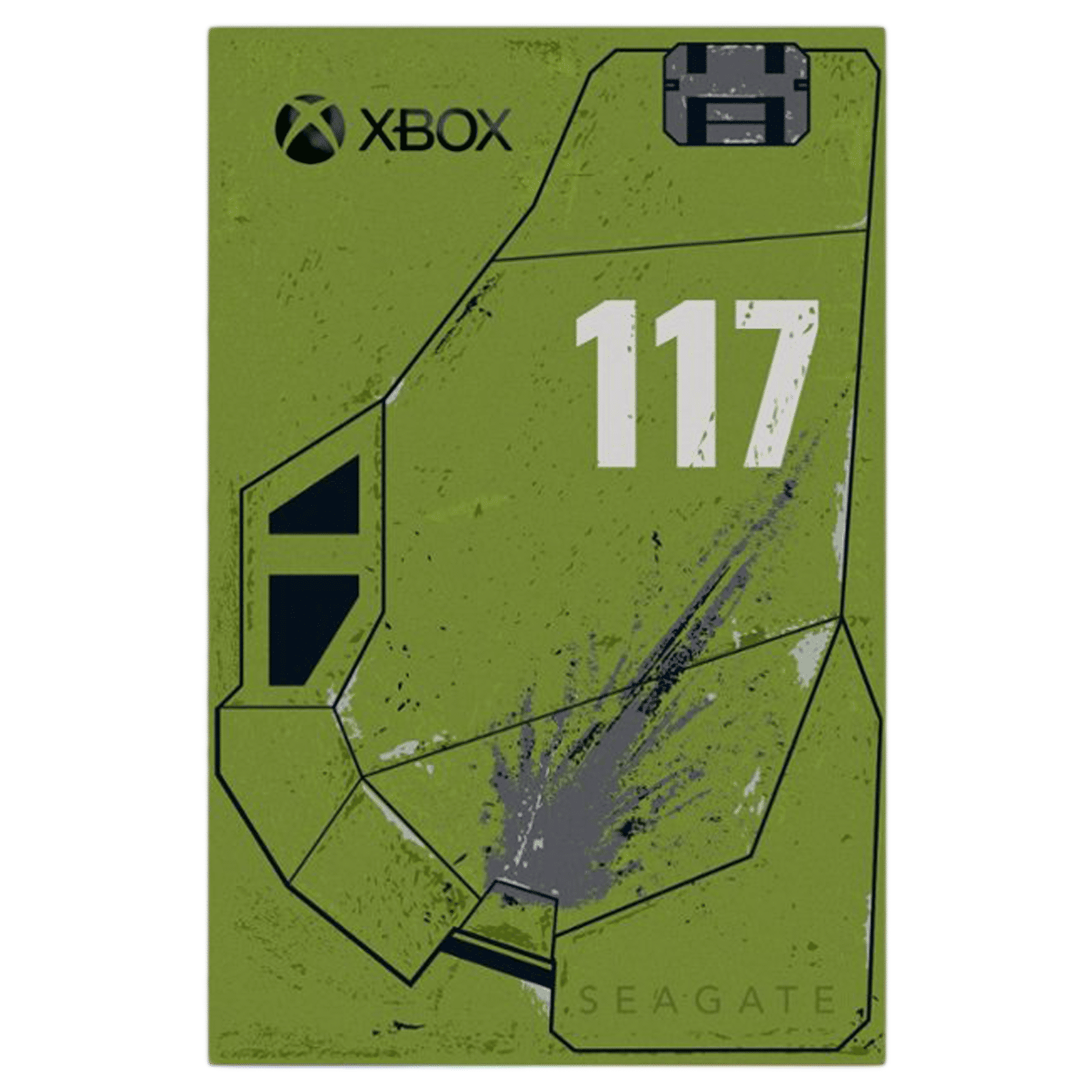 SEAGATE Halo Infinite Special Edition 2TB USB 3.0 Hard Disk Drive (Built-in Xbox Green LED Lighting, STKX2000405, Black)