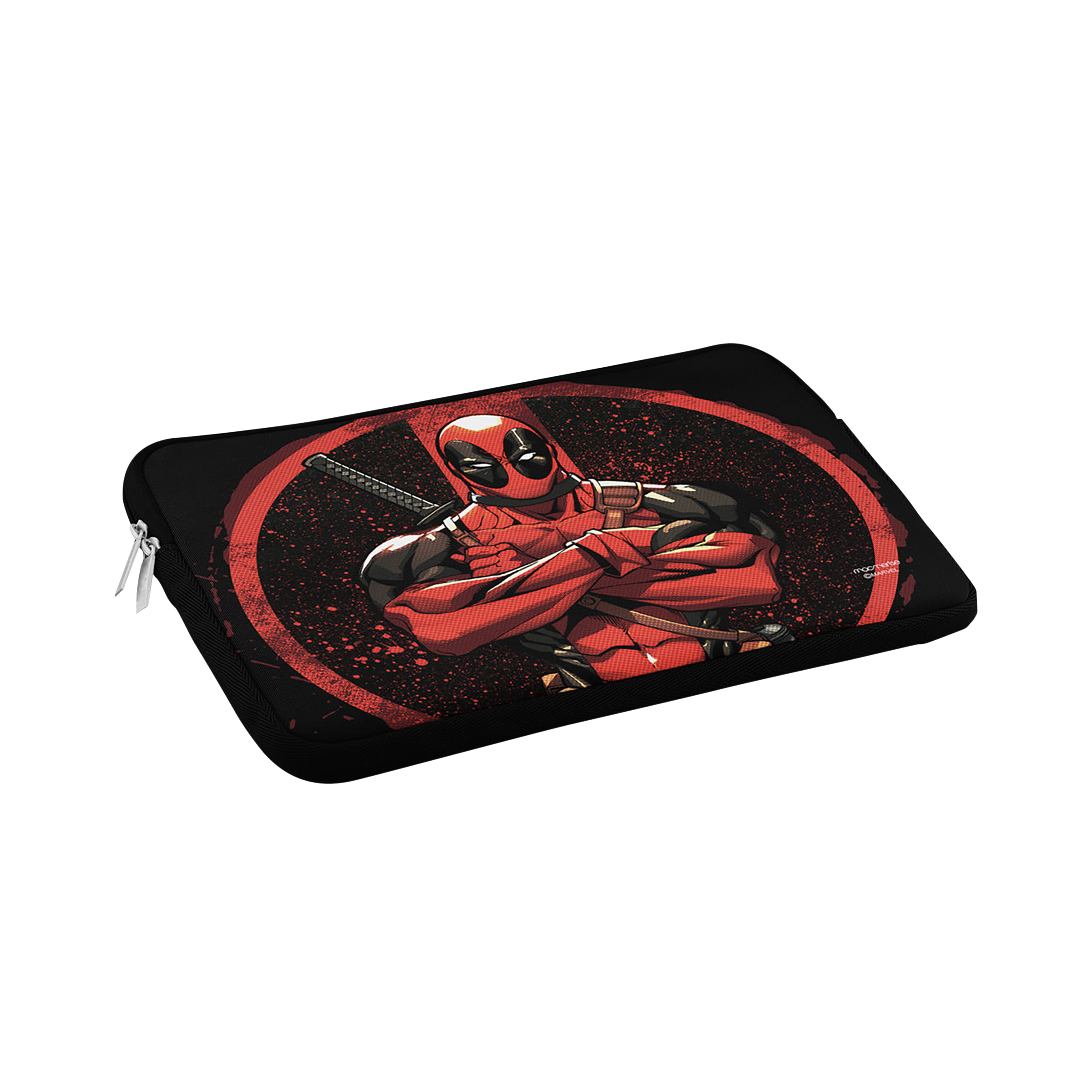 macmerise Deadpool Stance Neoprene Laptop Sleeve for 15 Inch Laptop (Water Resistant, Multi Color)