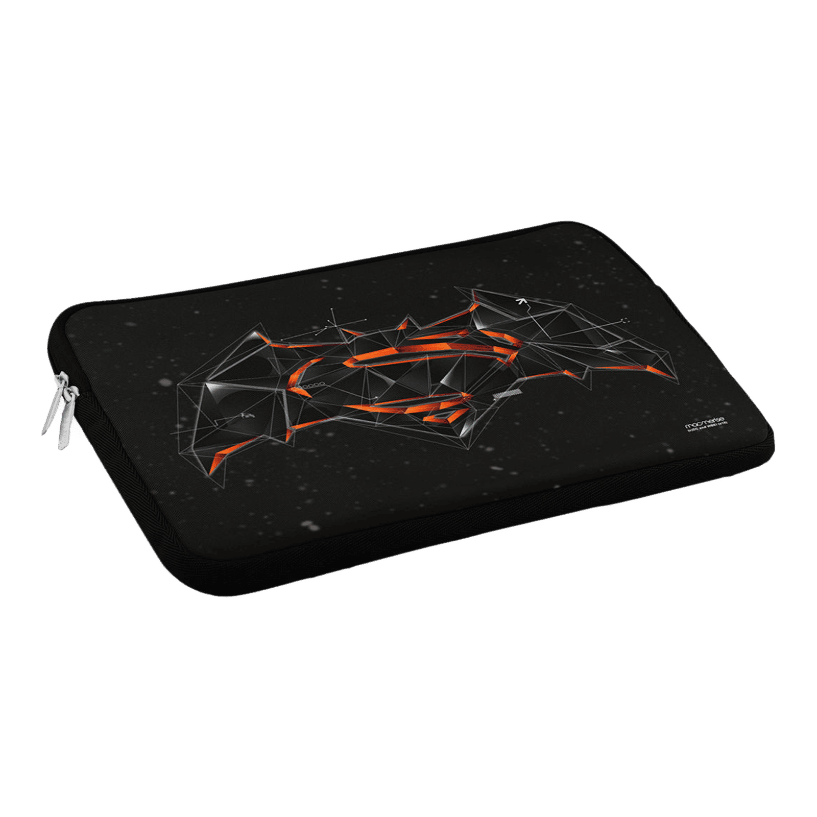macmerise Bat Super Trace Neoprene Laptop Sleeve for 13 Inch Laptop (Water Resistant, Multi Color)