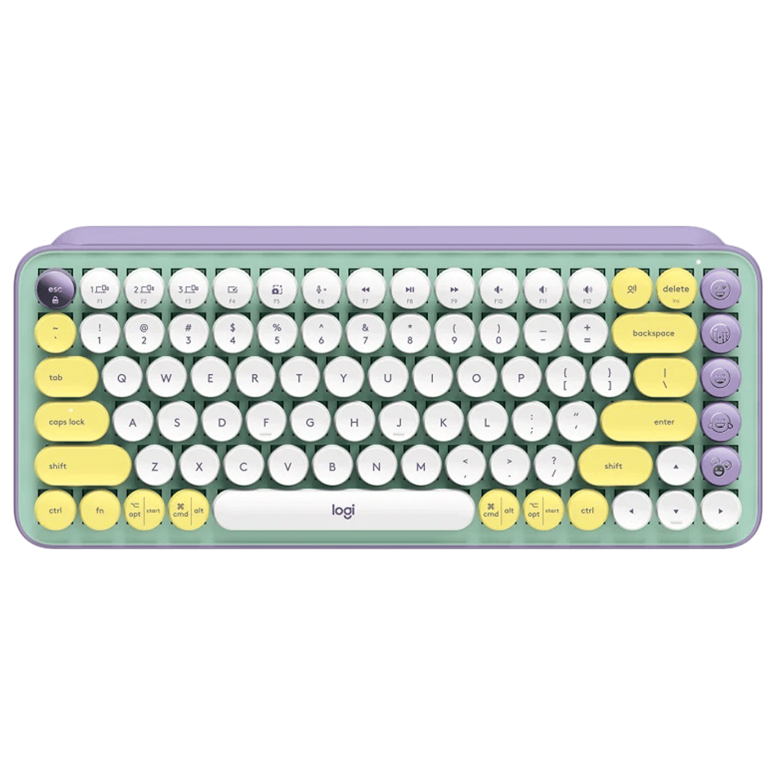 Logitech Volume Keys Buy logitech POP Keys Bluetooth 5.1 Wireless Keyboard with Multi Device ...