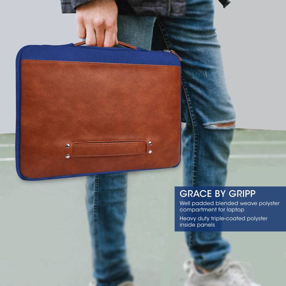 Buy GRIPP Grace Polyester, Polyurethane Leather Laptop Sleeve for