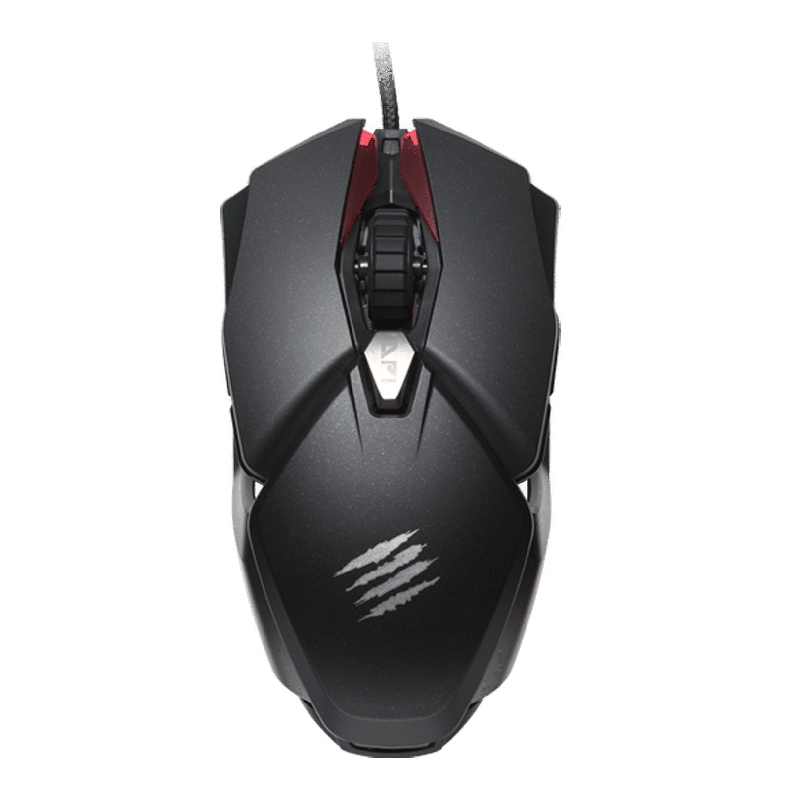 MAD CATZ B.A.T. 6+ Wired Optical Gaming Mouse with Customizable Buttons (16000 DPI Adjustable, Ambidextrous Design, Black)