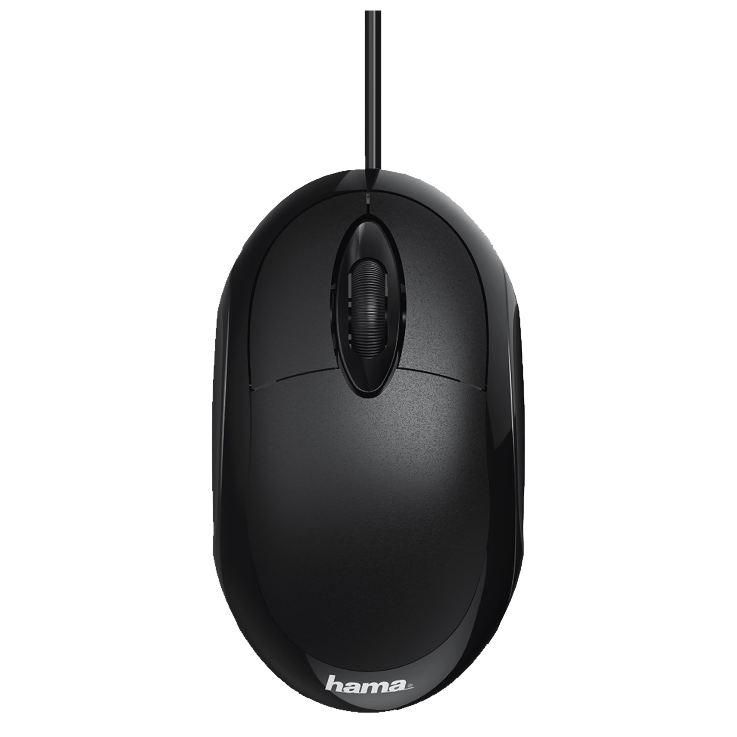 hama MC-100 Wired Optical Mouse (1000 DPI, Super-Precise, Black)