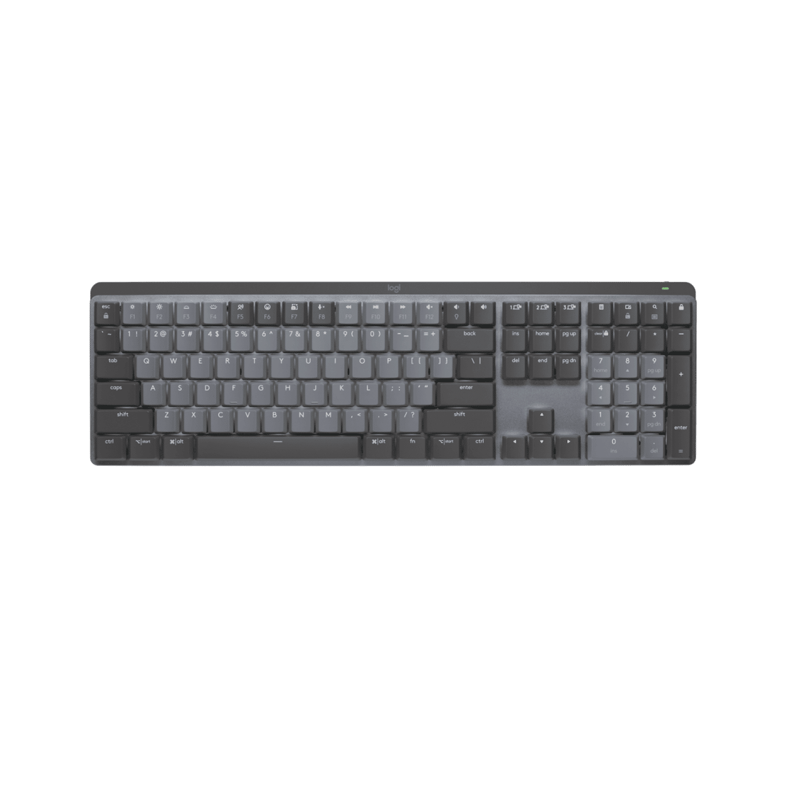 logitech MX Keys Mechanical Rechargeable Bluetooth Wireless Performance Keyboard with Multi Device Connectivity (Ambient Light Sensors, Graphite)