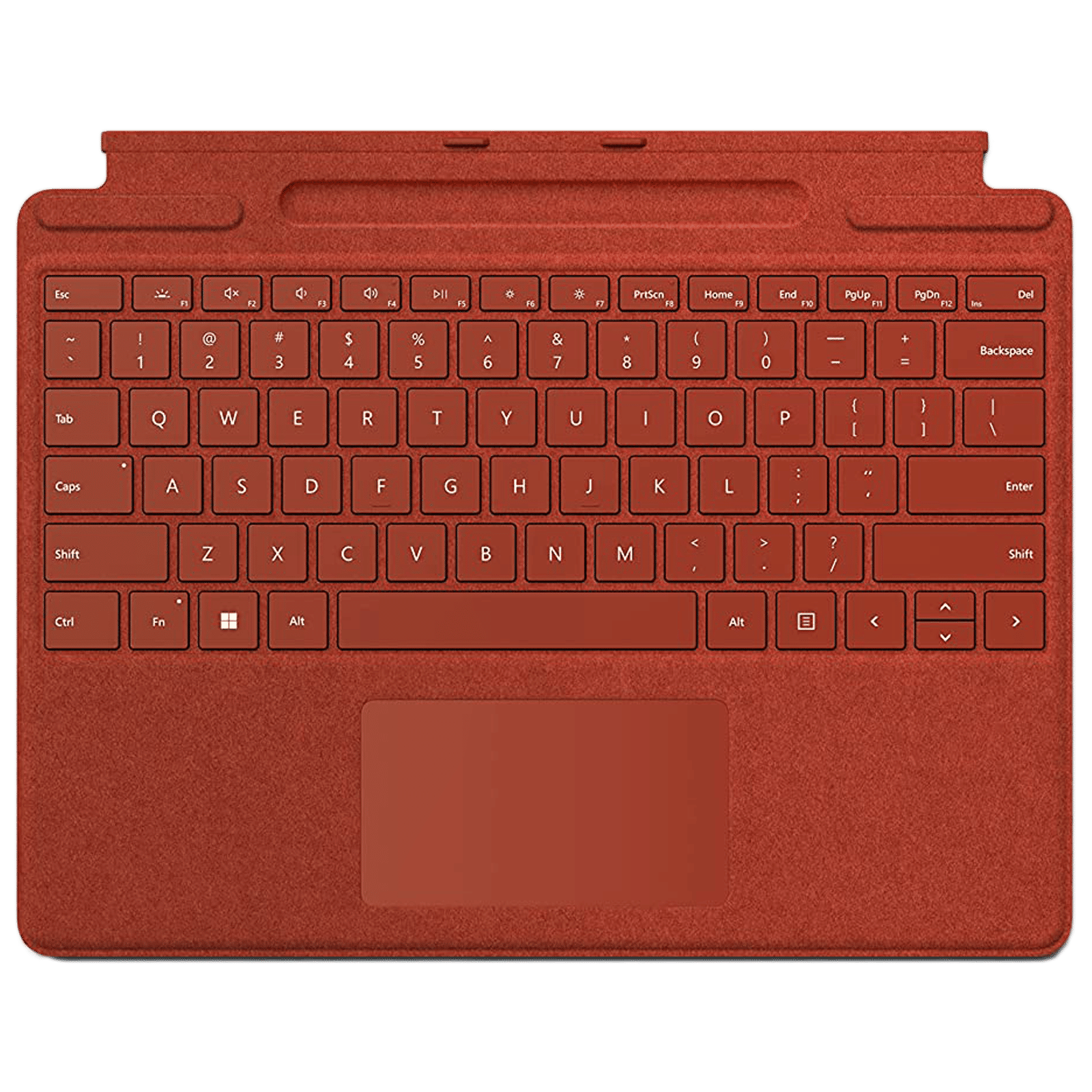 Microsoft Wi-Fi Wireless Keyboard with Touchpad (Backlit Keys, Poppy Red)