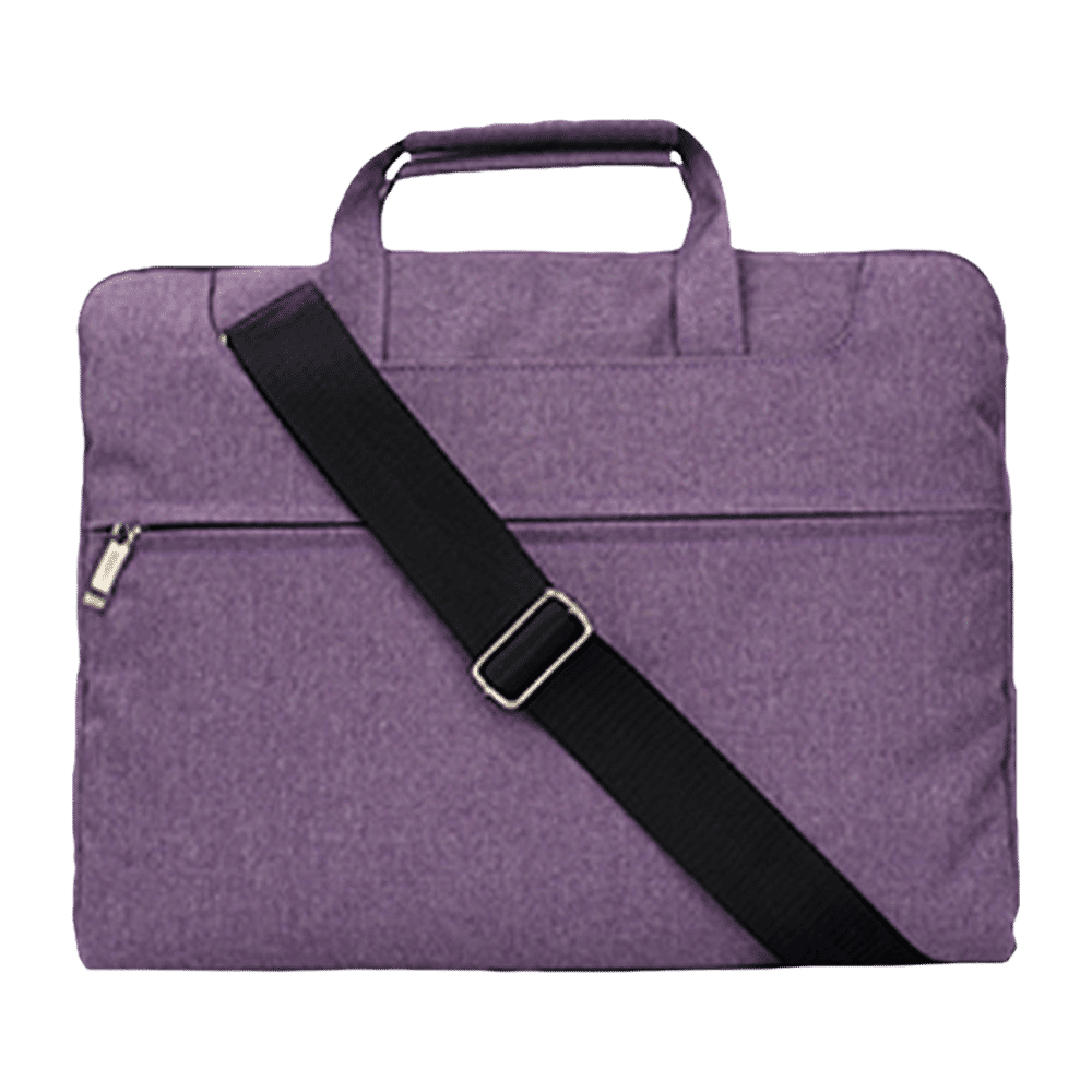 in base Denim Laptop Sling Bag for 11.6 Inch Laptop (Water Resistant, Purple)