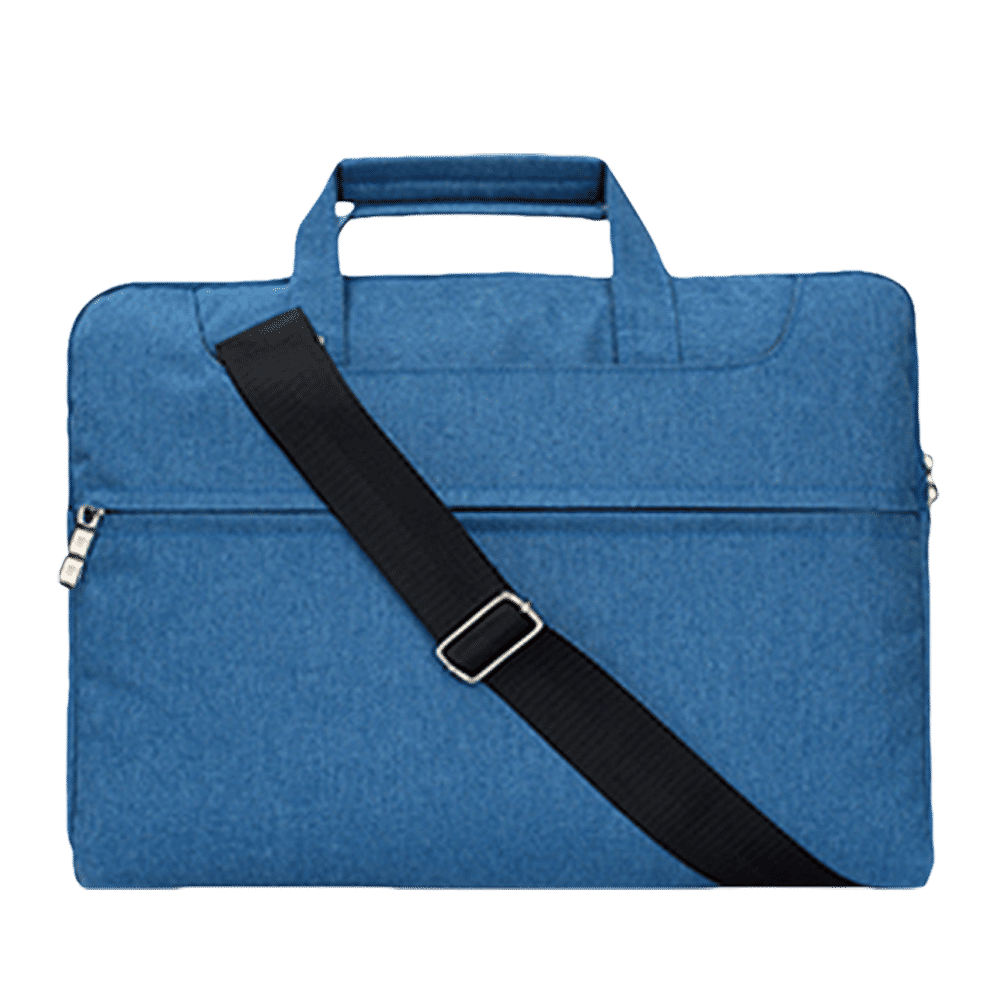 in base Denim Laptop Sling Bag for 13.3 Inch Laptop (Water Resistant, Blue)