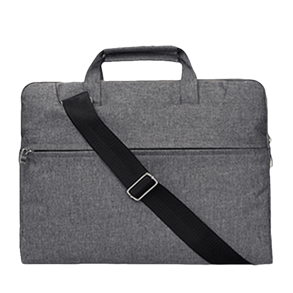 in base Denim Laptop Sling Bag for 15.4 Inch Laptop (Water Resistant, Grey)