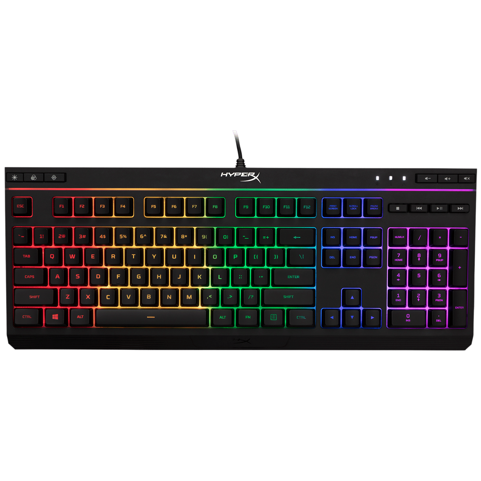 HyperX Alloy Core Wired Gaming Keyboard with Backlit Keys (Spill Resistant, Black)