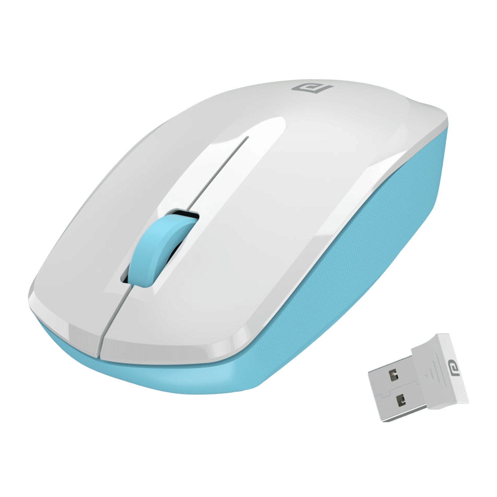 PORTRONICS Toad 25 Wireless Optical Performance Mouse (1200 DPI, Optimum Tracking, White)