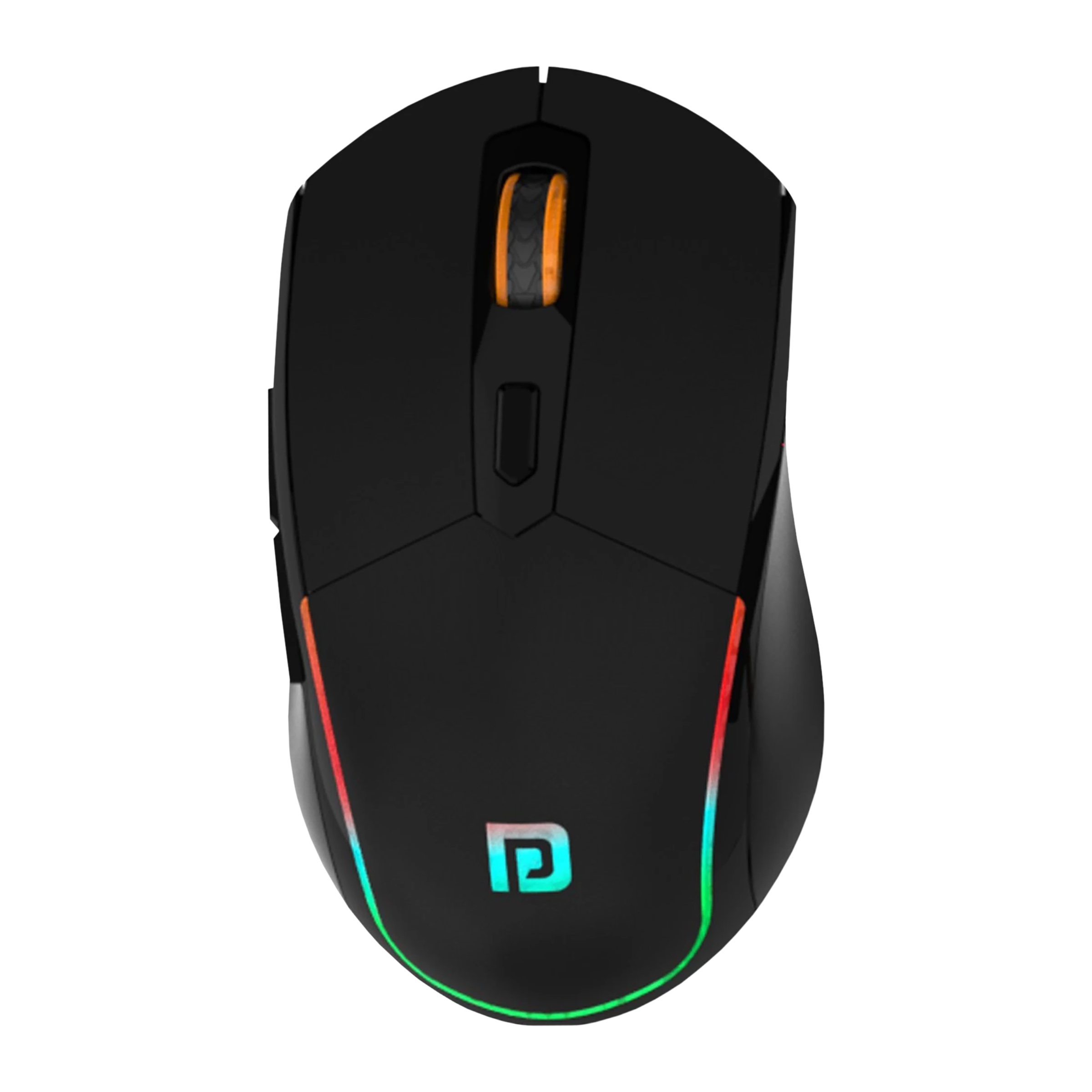 PORTRONICS Toad One Rechargeable Wireless Optical Mouse (1200 DPI Adjustable, Ergonomic Design, Black)