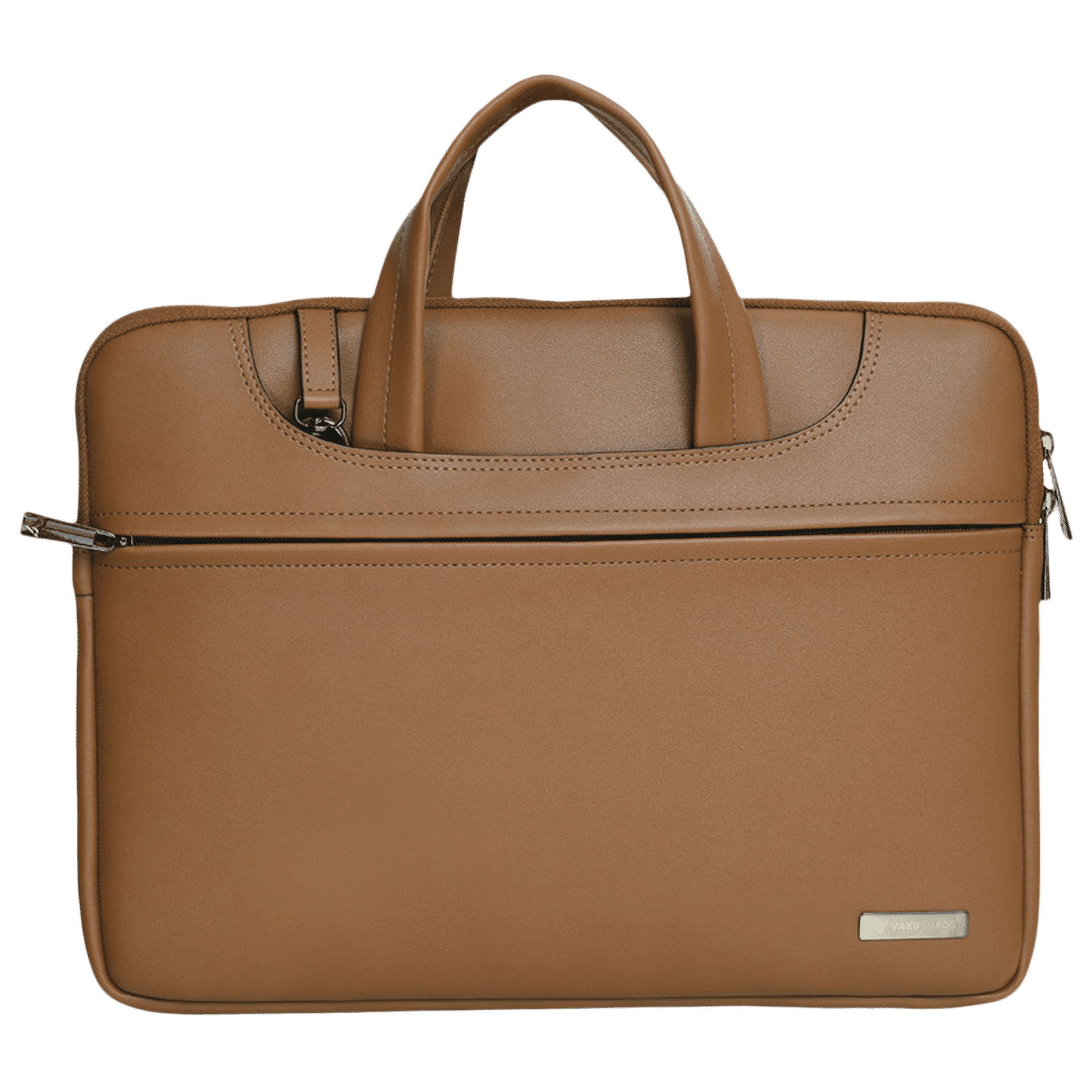 Dr. Vaku Vegan Leather Laptop Sleeve for 14 Inch Laptop (Water Resistant, Mustard)