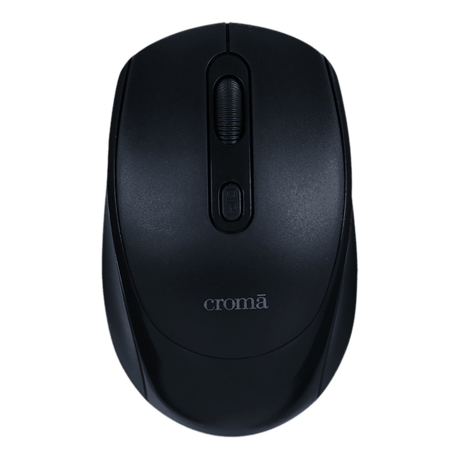 Croma 2.4 GHz Wireless Optical Mouse (Variable DPI Up to 1600, Compact & Lightweight Design, Black)