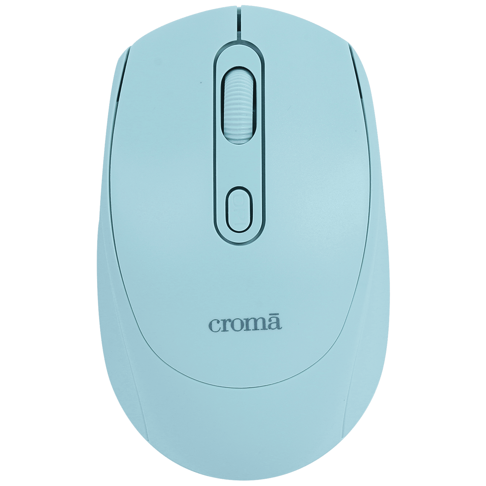 Croma Wireless Optical Mouse (1600 DPI, Compact & Lightweight Design, Blue)
