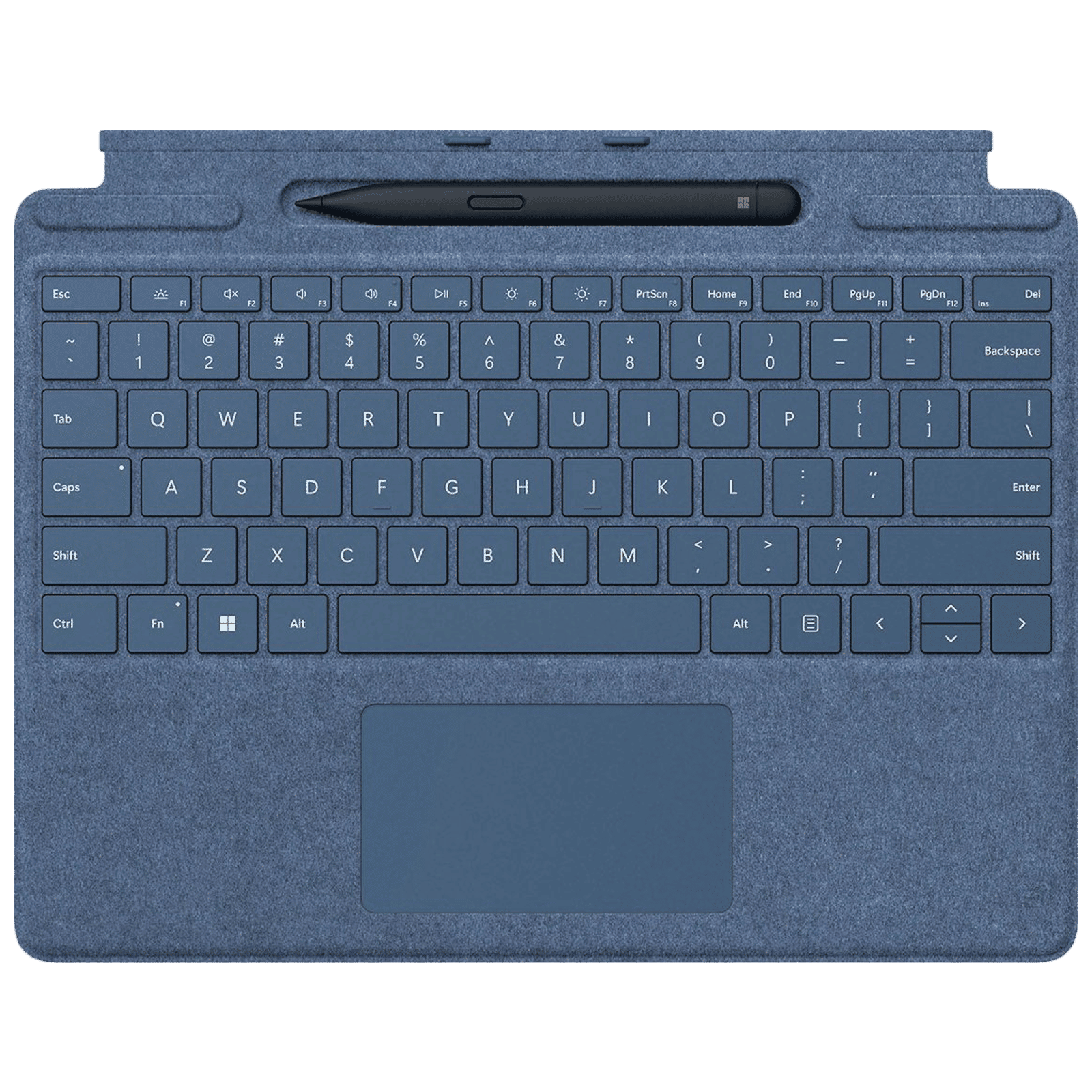Microsoft Surface Pro Signature Wireless Keyboard for Surface Pro 8, 9 & X with Slim Pen 2 (Backlit Keys, Sapphire)