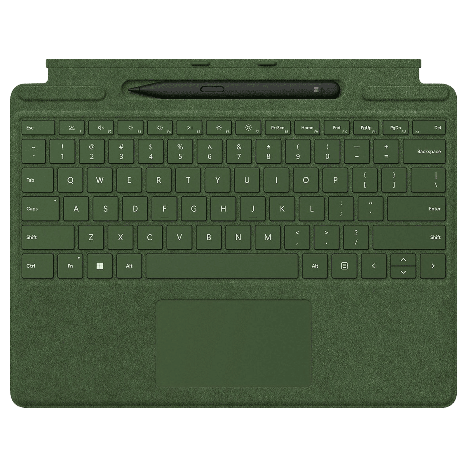 Microsoft Surface Pro Signature Wireless Keyboard for Surface Pro 8, 9 & X with Slim Pen 2 (Backlit Keys, Forest)