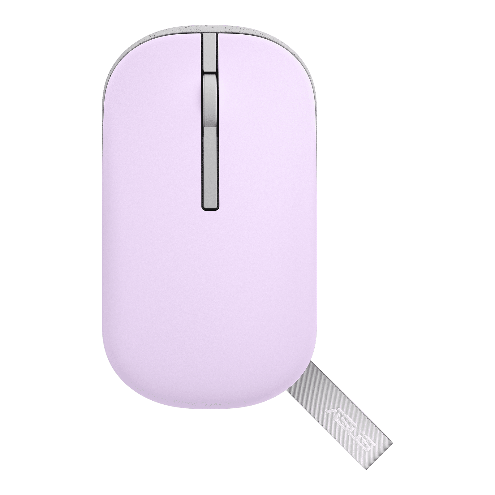 ASUS Marshmallow MD100 Bluetooth 5.0 Wireless Optical Mouse with Quiet Click Buttons (1600 DPI Adjustable, Battery Saving Technology, Mist Purple)