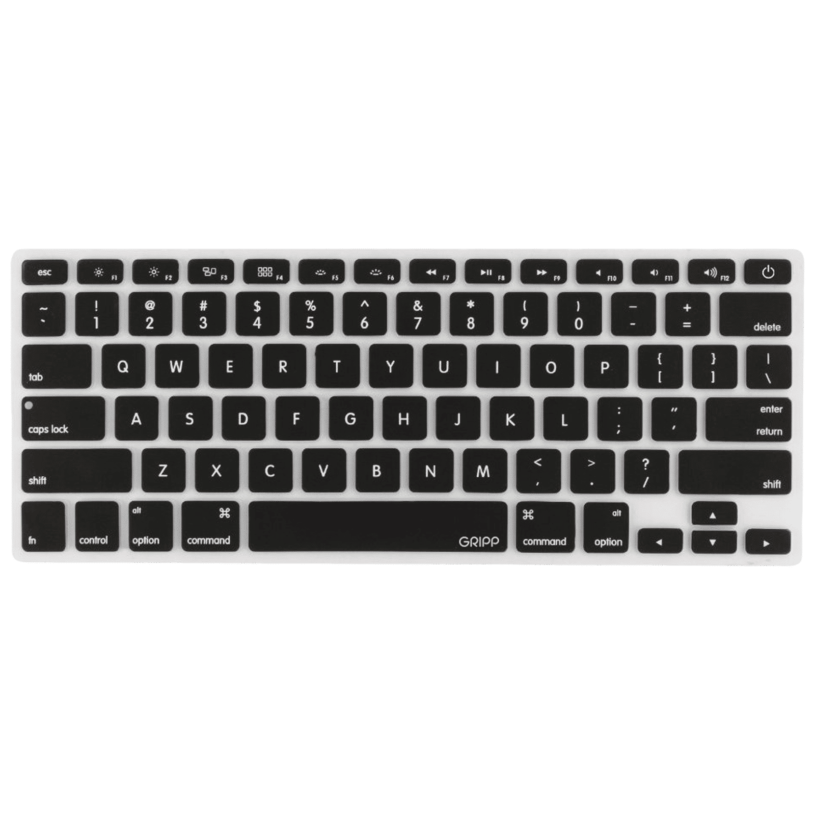 GRIPP Keyboard Guard For MacBook Pro 14 Inch and 16 Inch (Waterproof and Dustproof, GR-MBP14TB-KGBK, Black)