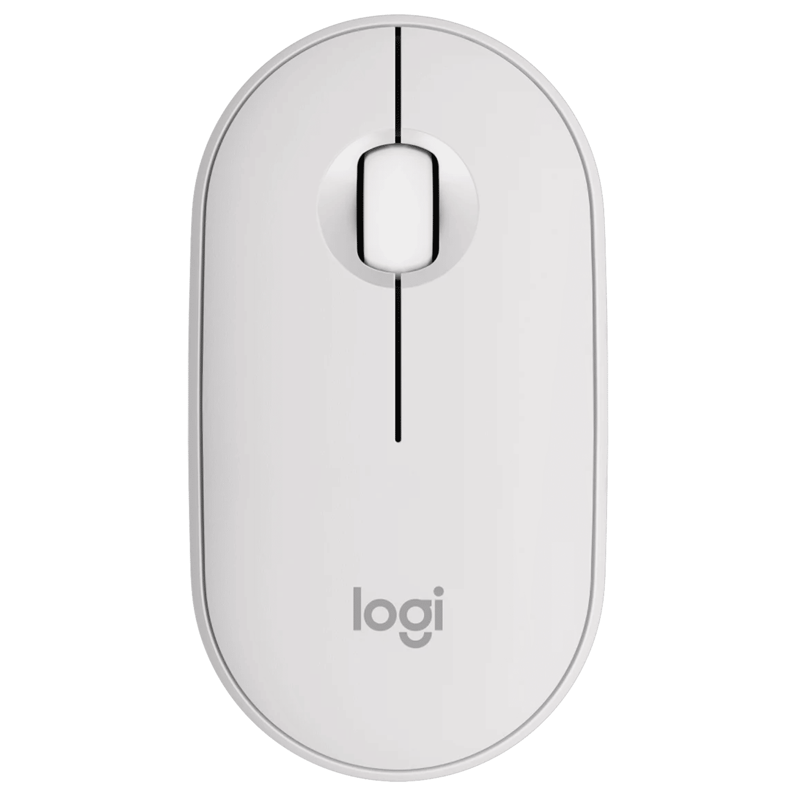 logitech Pebble Mouse 2 Wireless Optical Mouse with Silent Click Buttons (1000 DPI, Ultra Portable, Tonal White)