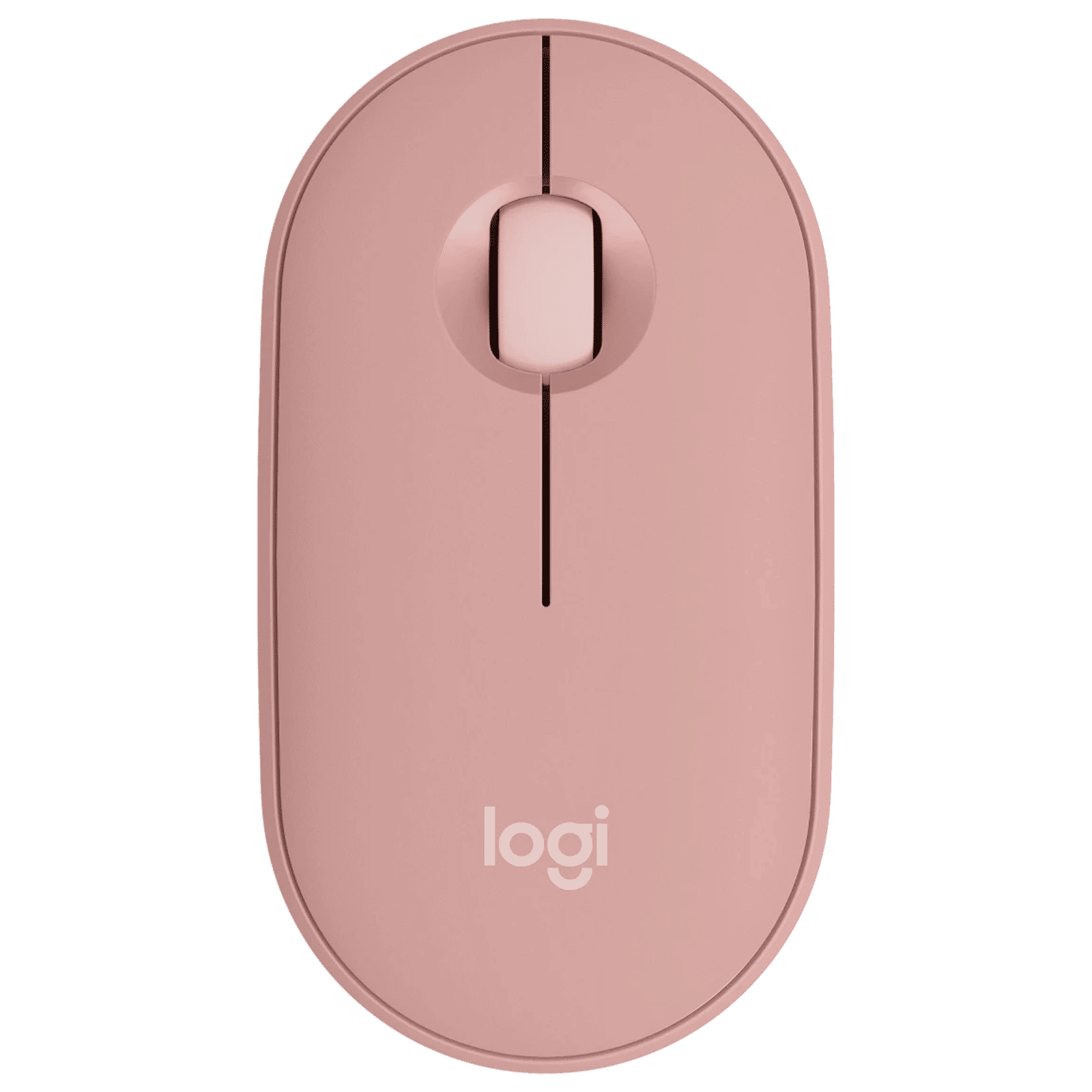 logitech Pebble Mouse 2 Wireless Optical Mouse with Silent Click Buttons (1000 DPI, Ultra Portable, Tonal Rose)
