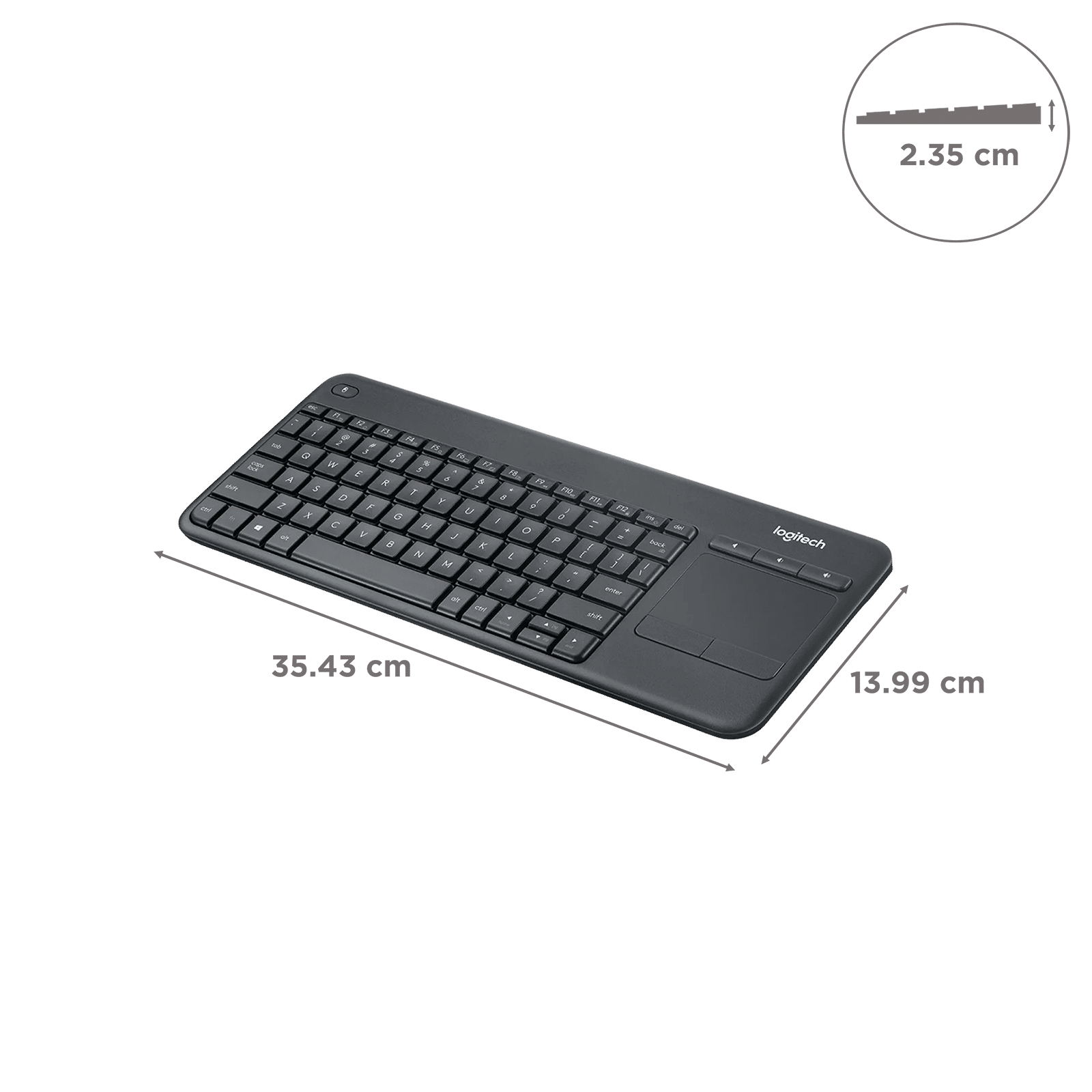 Buy logitech K400 Plus Wireless Keyboard with Built-in