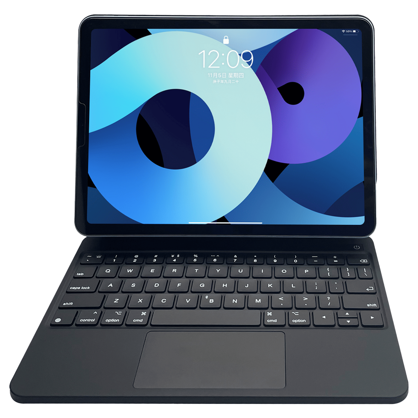 Croma Magic Bluetooth Keyboard Case for iPad Pro 12.9 Inch (6th Gen) with 3 Months Battery Life (Backlit Keys, Black)