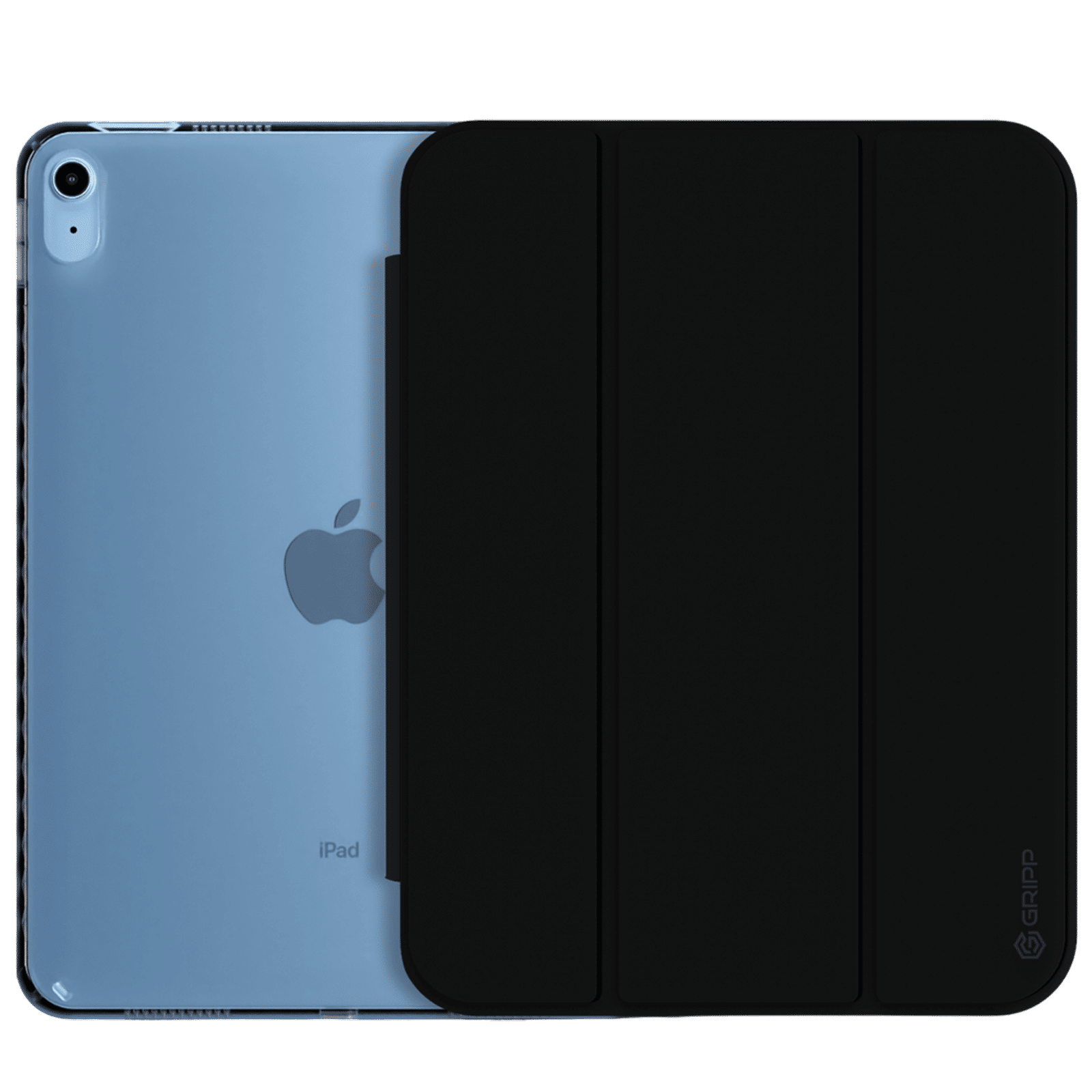 Croma Three Fold Smart Cover for Apple iPad Air 13 Inch (Shockproof Design, Black)