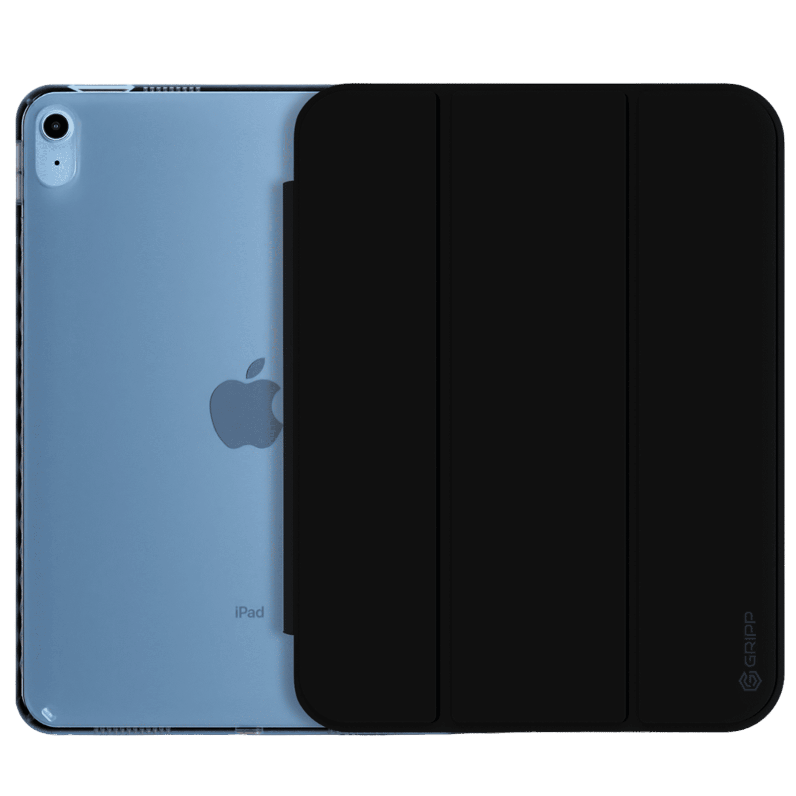 Croma Full Case Cover for Apple iPad Air 11 Inch (Smart Three-fold Design, Black)