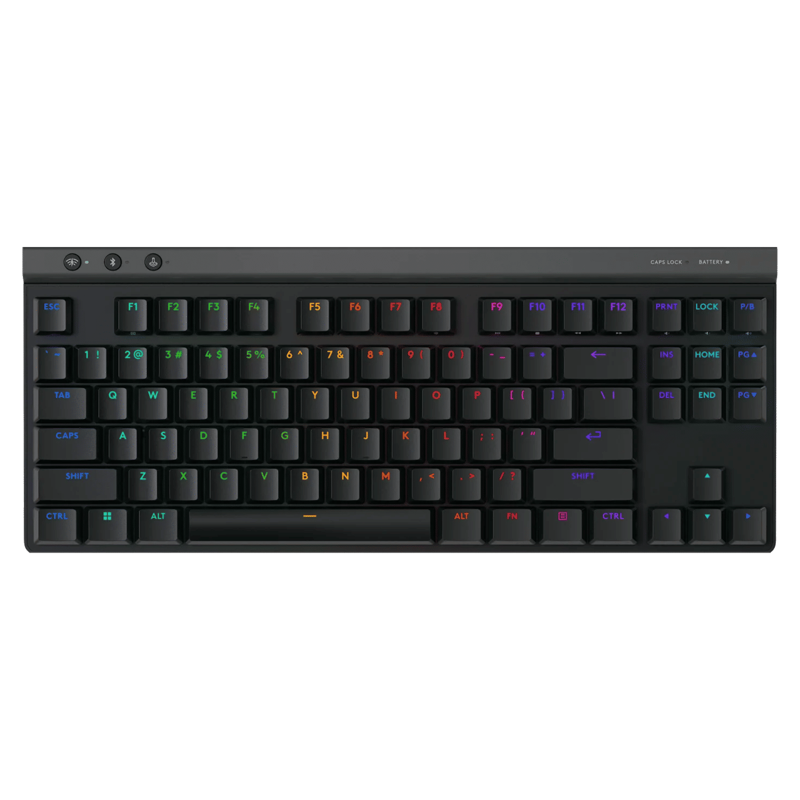 logitech G515 Lightspeed TKL Rechargeable Bluetooth Wireless Gaming Keyboard with Thin Tenkeyless Design (PBT Keycaps, Black)