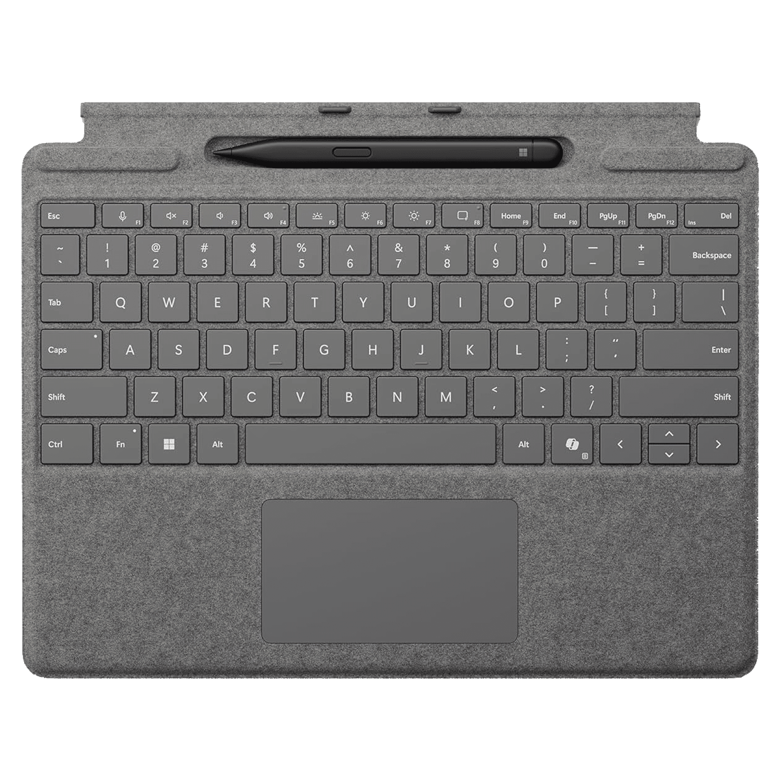 Microsoft EP2-01831 Wireless Keyboard Case for Surface Pro (11th Gen) with Slim Pen (78 Backlit Keys, Platinum)