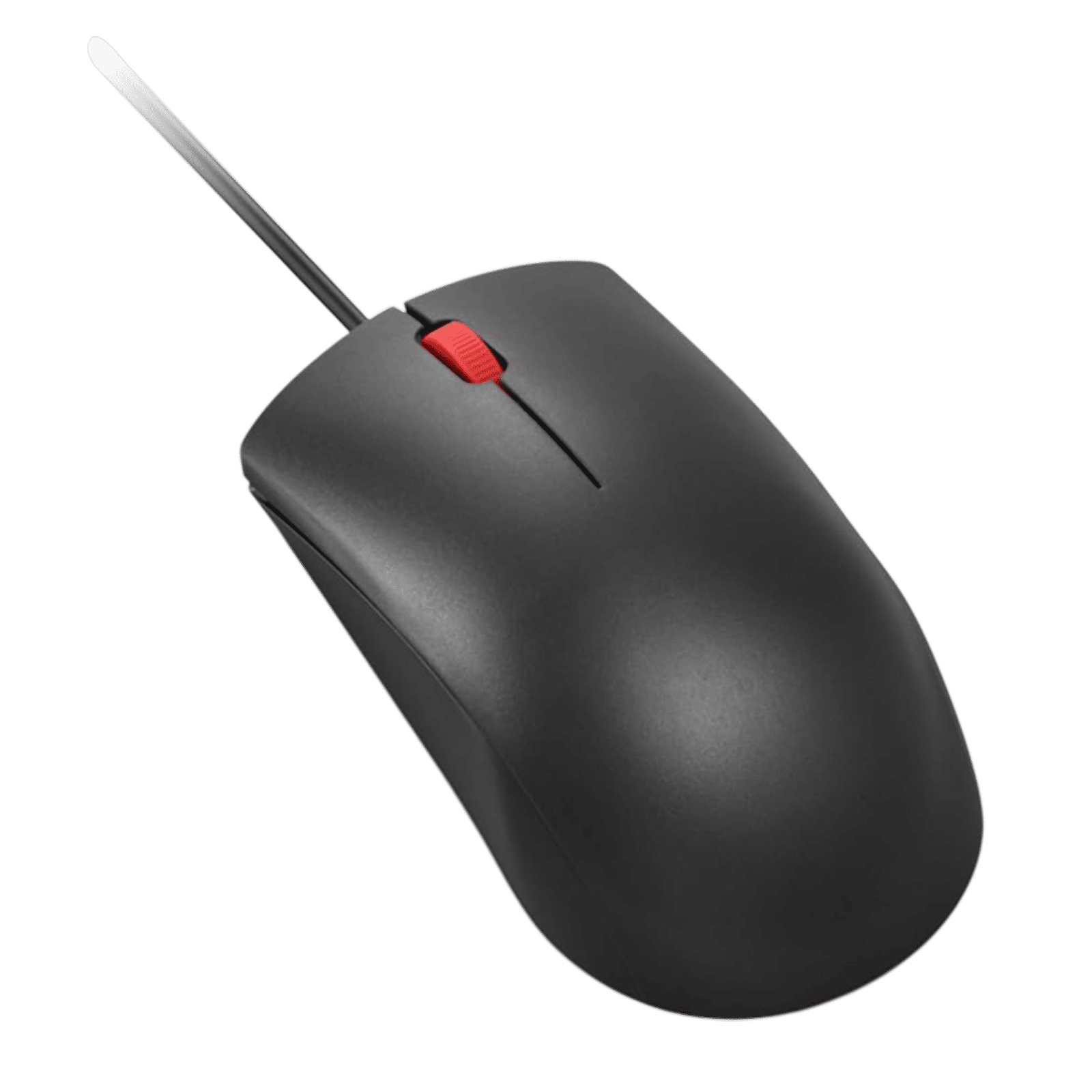 Lenovo 120 Wired Optical Mouse (1600 DPI, Ambidextrous Design, Black)