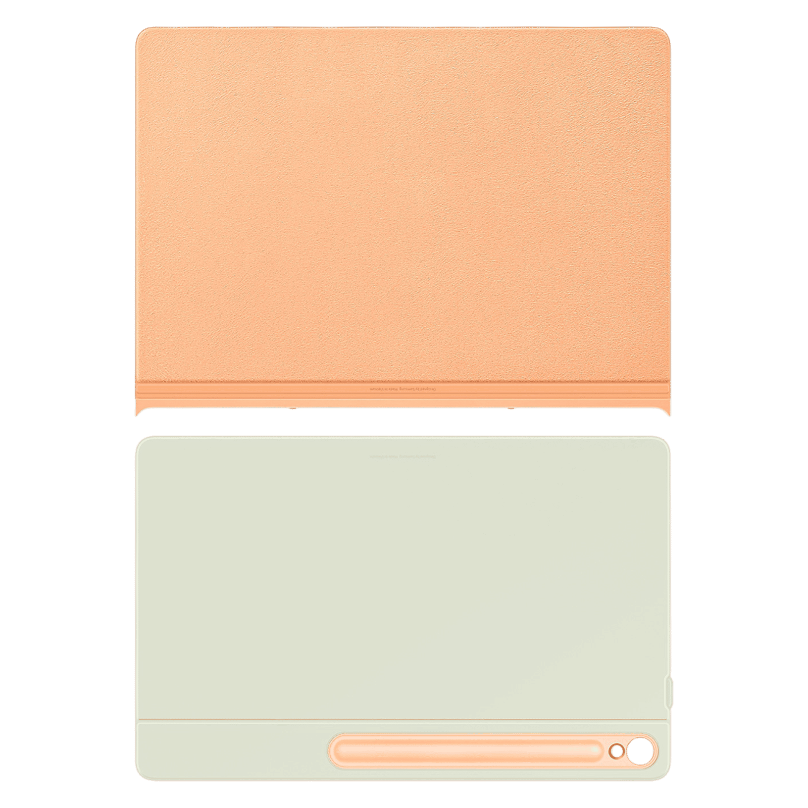 SAMSUNG EF-BX620POEG Polyurethane Flip Cover for Galaxy Tab S10 FE Plus (Magnetically Attachable, Orange)