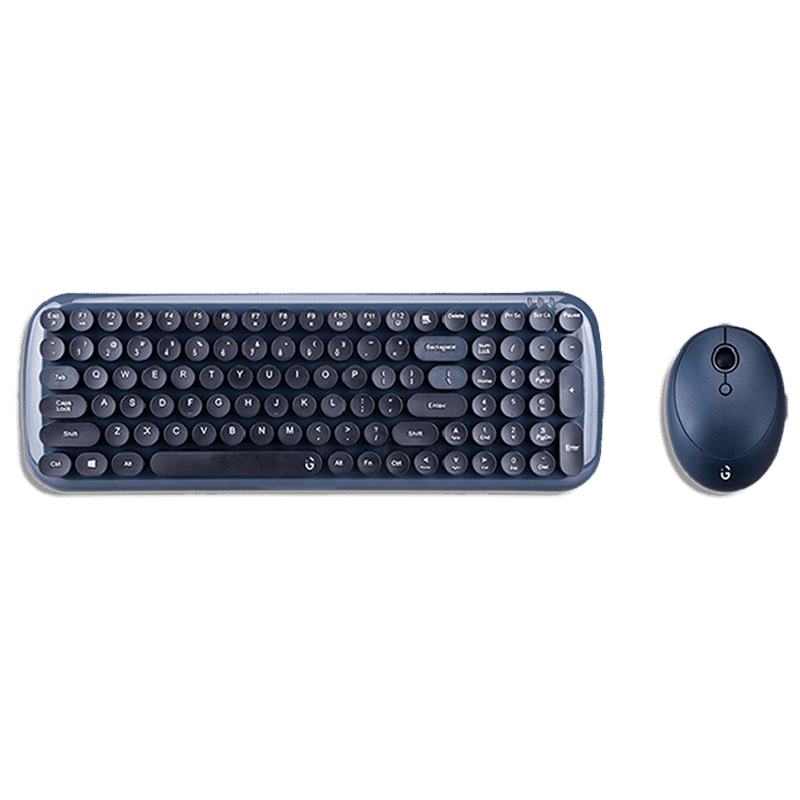 iGear KeyBee Wireless Keyboard & Mouse Combo (1600 DPI, Multicolor Design, Dark Green)