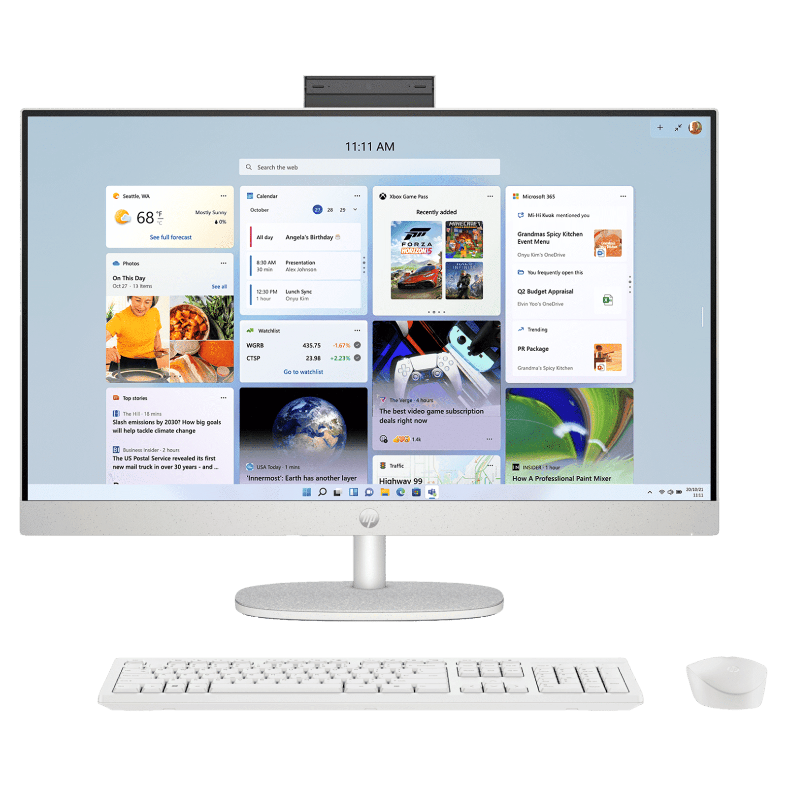 HP 27-cr1007in 27 Inch Full HD IPS Display Intel Core Ultra 7 Windows 11 Home Desktop (16GB, 1TB SSD, Intel Integrated)