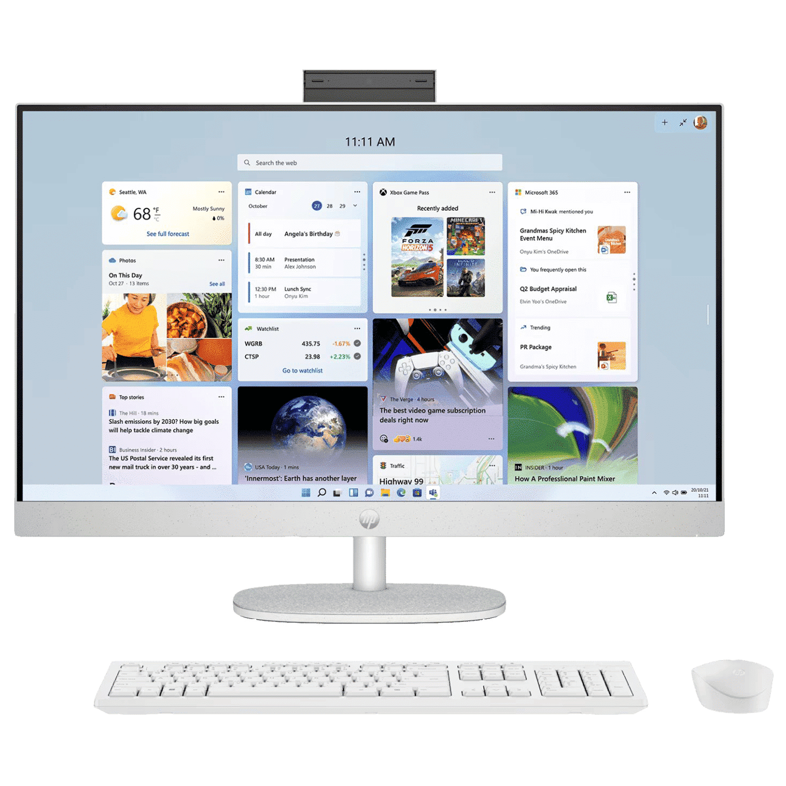 HP 27-cr1026in 27 Inch Full HD IPS Display Intel Core Ultra 5 Windows 11 Home Desktop (16GB, 512GB SSD, Intel Intergrated)