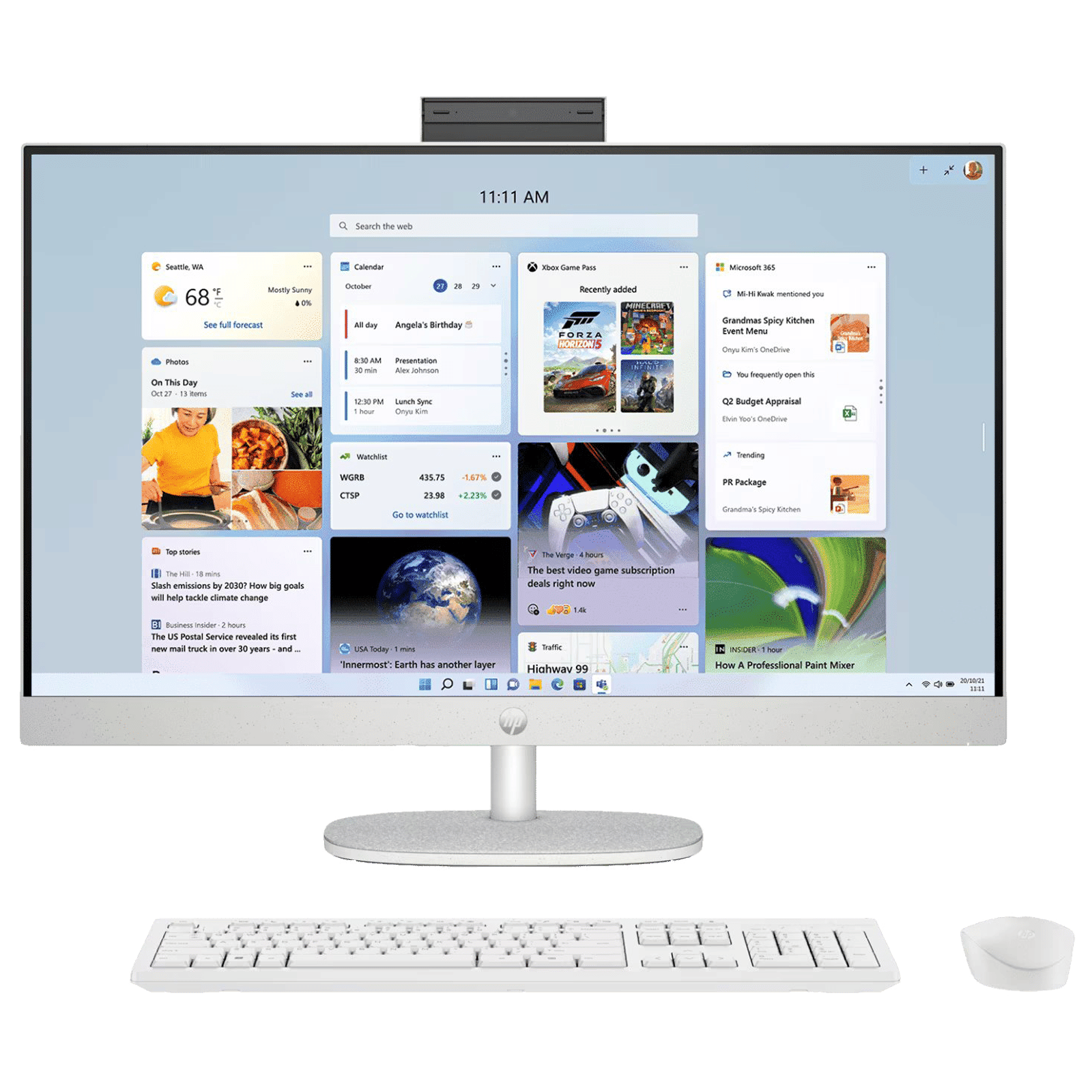 HP 27-cr1026in 27 Inch Full HD IPS Display Intel Core Ultra 5 Windows 11 Home Desktop (16GB, 512GB SSD, Intel Intergrated Graphics)