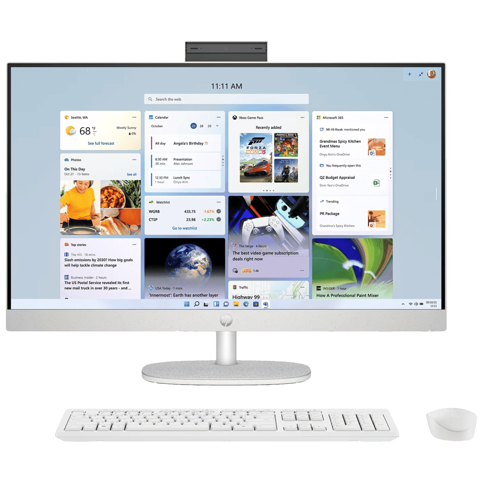 HP Essentials 27-cr0902in 27 Inch Full HD IPS Display Intel Core i3 13th Gen Windows 11 Home Desktop (8GB, 512GB SSD, Intel UMA)