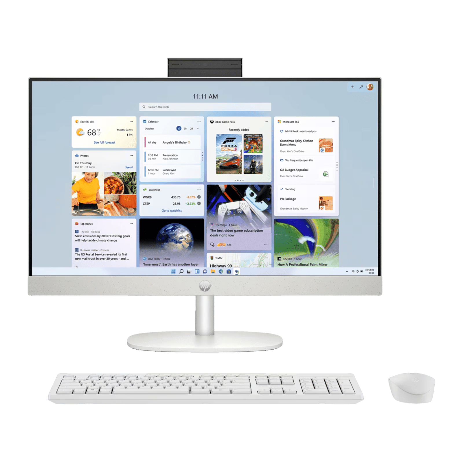 HP Essentials 24-cr0477in 23.8 Inch Full HD IPS Display Intel Core i5 13th Gen Windows 11 Home Desktop (8GB, 512GB SSD, Intel Iris Xe)