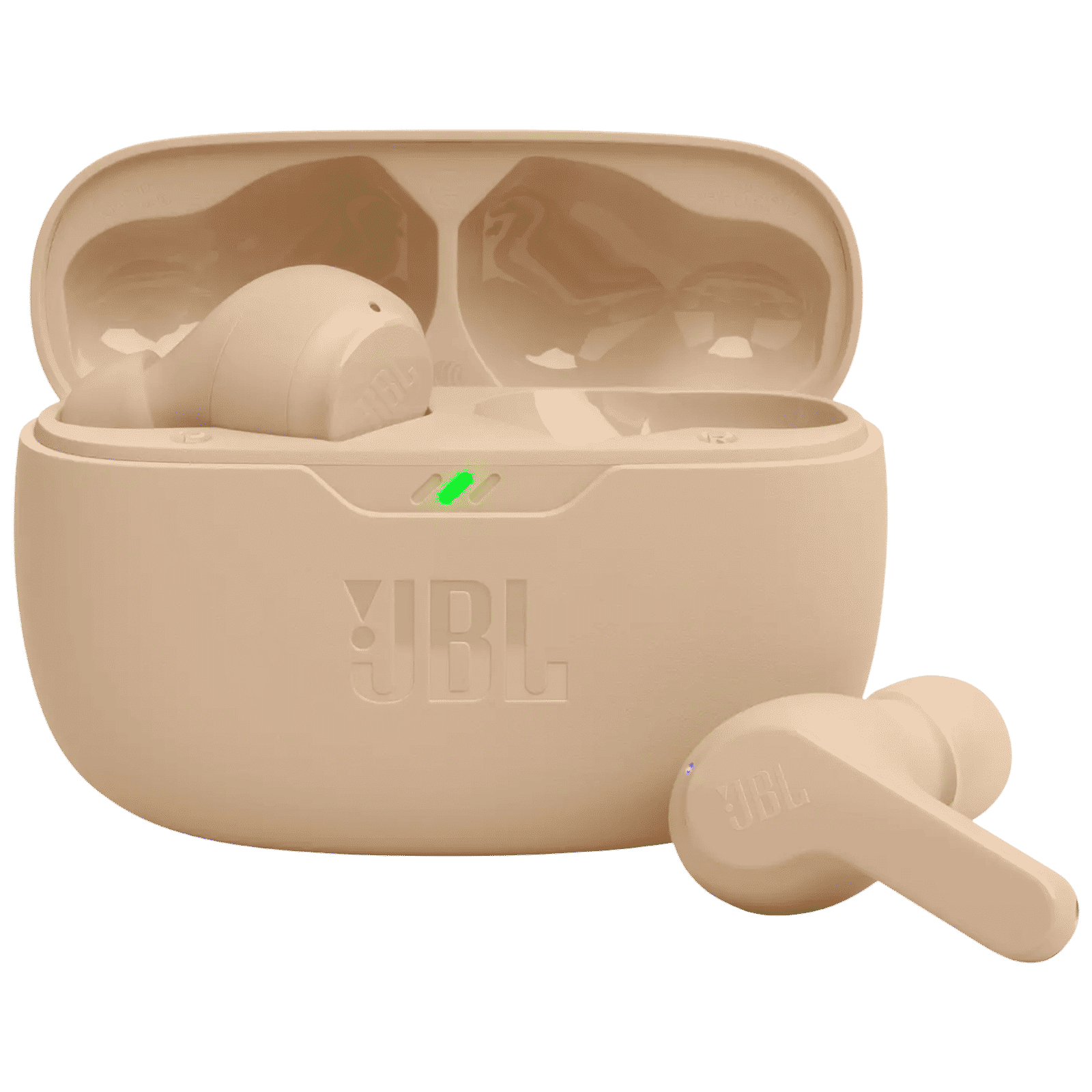 JBL Wave Beam JBLWBEAMBEG TWS Earbuds (IP54 Water Resistant, Deep Bass Sound, Beige)