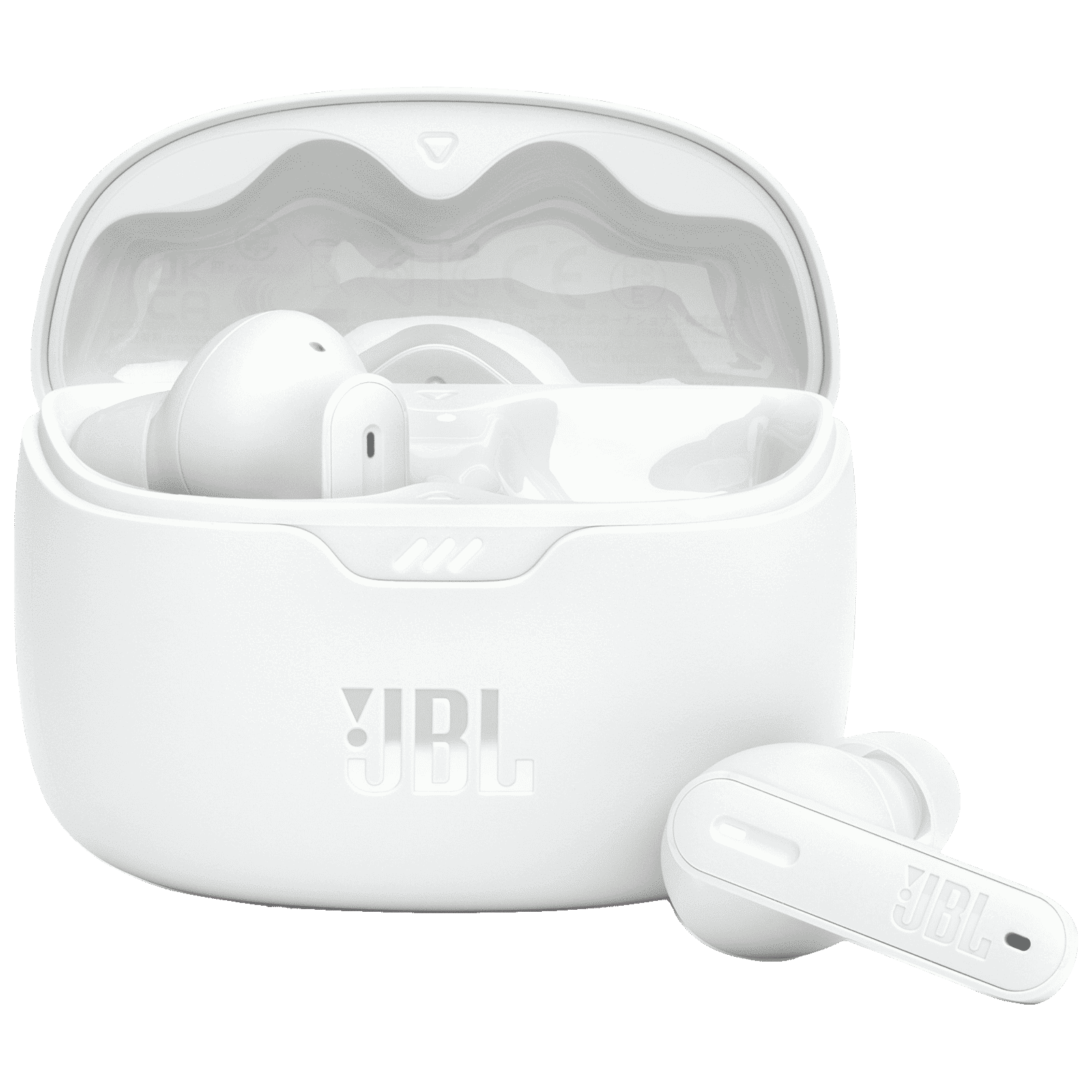 JBL Tune Beam JBLTBEAMWHT TWS Earbuds with Active Noise Cancellation (IP54 Water Resistant, Ambient Aware, White)