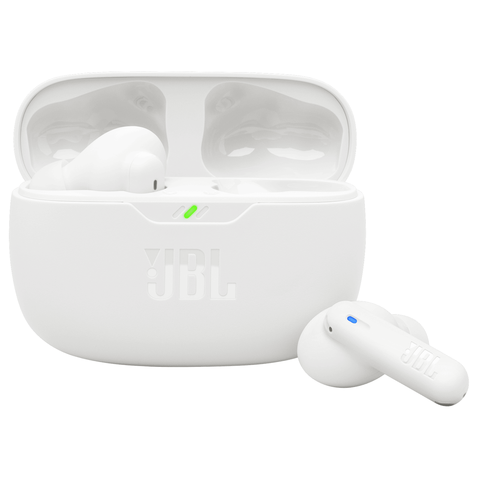JBL Wave Beam 2 TWS Earbuds with Active Noise Cancellation (IP54 Water Resistant, 40 Hours Playtime, White)