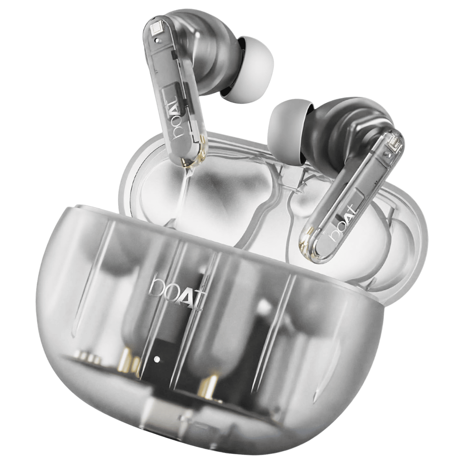 boAt Airdopes 191 ANC TWS Earbuds with Active Noise Cancellation (IPX5 Splash Resistant, 4Mics ENx, Pellucid White)