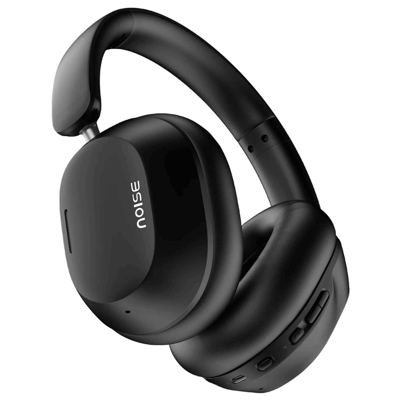 noise Airwave Max 5 Bluetooth Headphone with Mic (Adaptive Hybrid ANC, On Ear, Carbon Black)