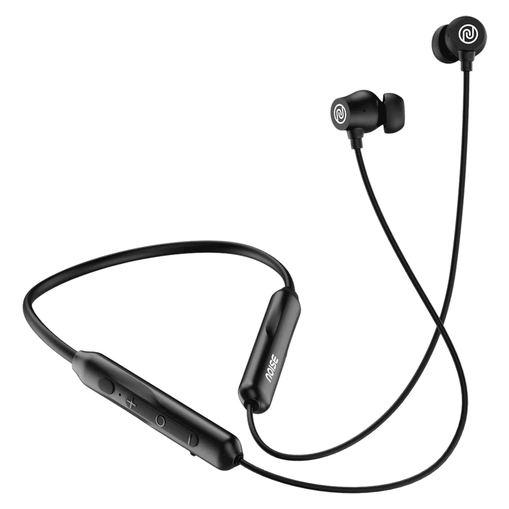noise Airwave Pro Neckband with Active Noise Cancellation (IPX5 Water Resistant, Instacharge, Matte Black)