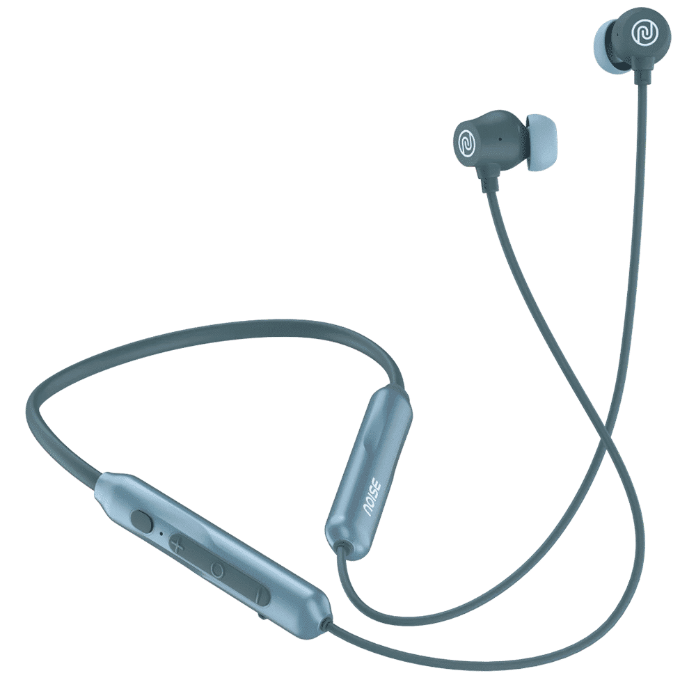 noise Airwave Pro Neckband with Active Noise Cancellation (IPX5 Water Resistant, Instacharge, Metallic Blue)